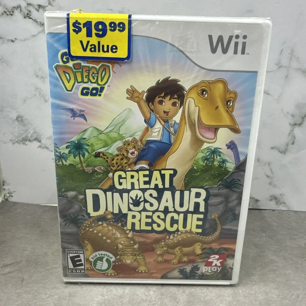 Go Diego Go Great Dinosaur Rescue Nintendo Wii Game New Sealed Take 2